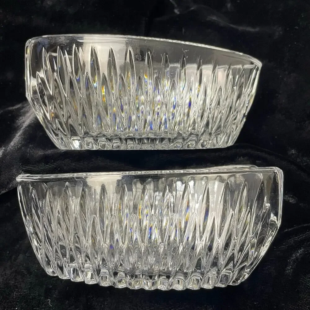 EUC - Vintage Princess House Lead Crystal Buffet Utensil Holders